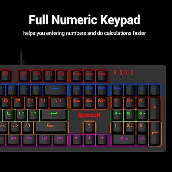 キングストン RGBメカニカルキーボード Amazon | Redragon S117 ゲーミングキーボードマウスのコンボ
